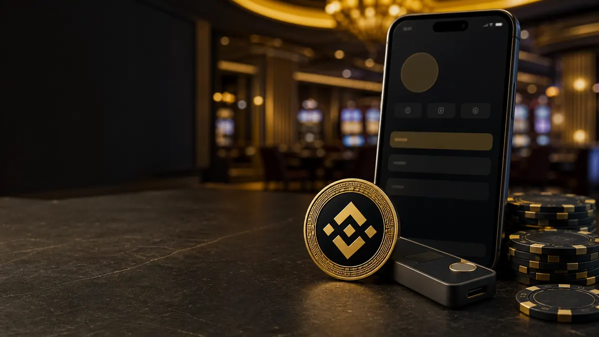 BNB casino wallet and payment interface